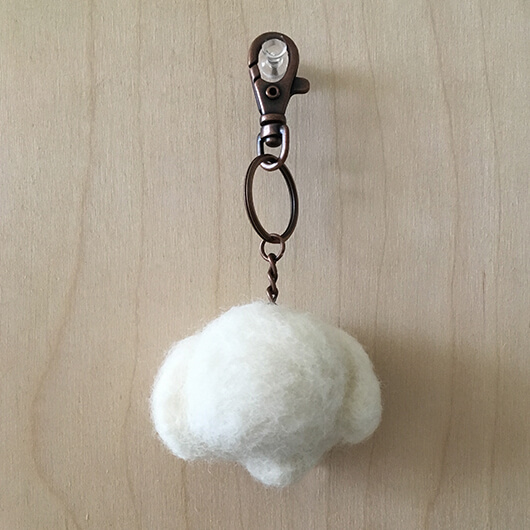 羊毛氈瑪爾濟斯頭部鑰匙圈