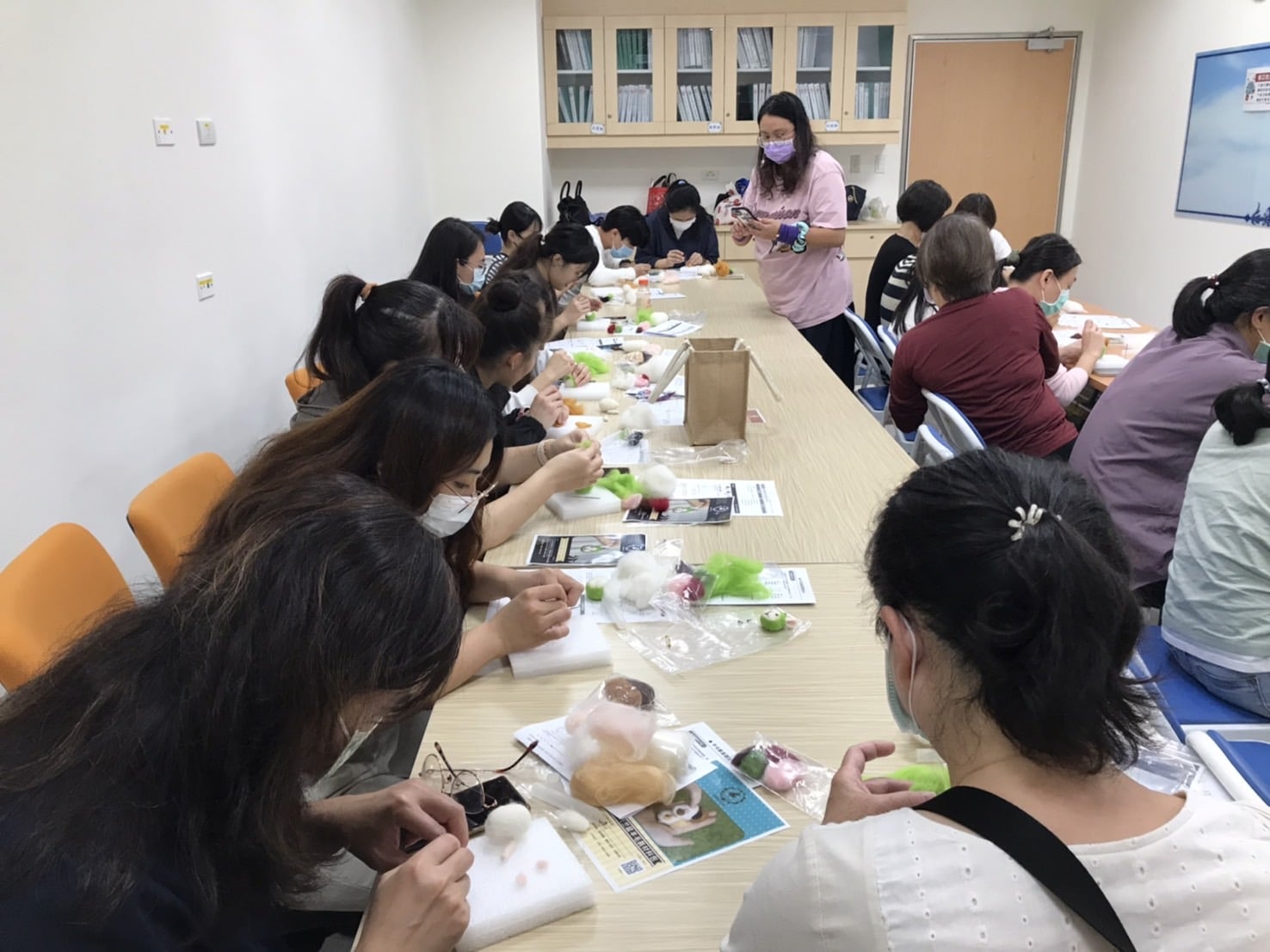 【團體課】羊毛氈課程兔寶、天竺鼠、胖柴、X臺北榮民總醫院